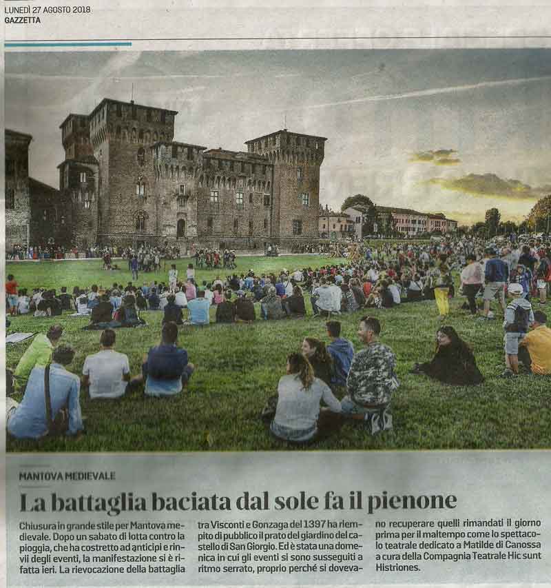 articolo della Gazzetta di Mantova